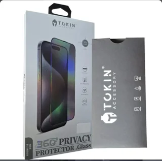 گلس صفحه نمایش آیفون 16  360 Tokin Privacy