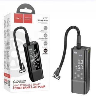 پمپ باد و پاوربانک هوکو مدل HOCO ZP7 5000mAh 10W